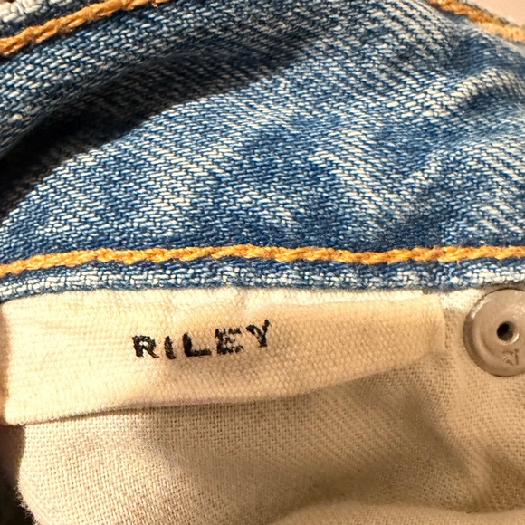 SLVRLAKE Vintage Wash Straight Leg Jeans Size 24 High Rise Premium Denim - Picture 4 of 4